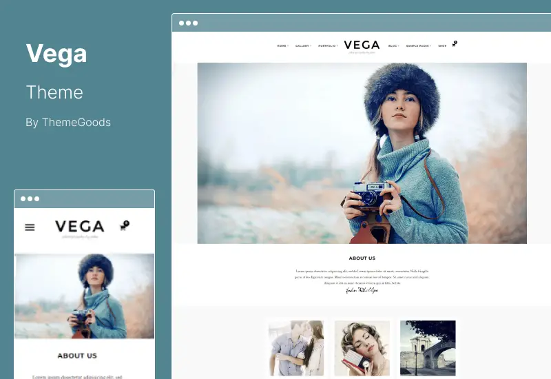 Tema Vega - Tema WordPress pentru fotografie