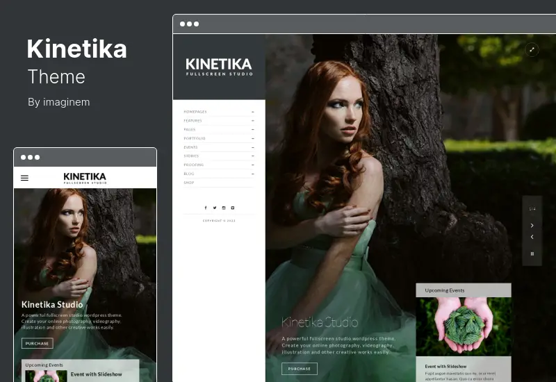 Tema Kinetika - Tema WordPress pentru fotografie