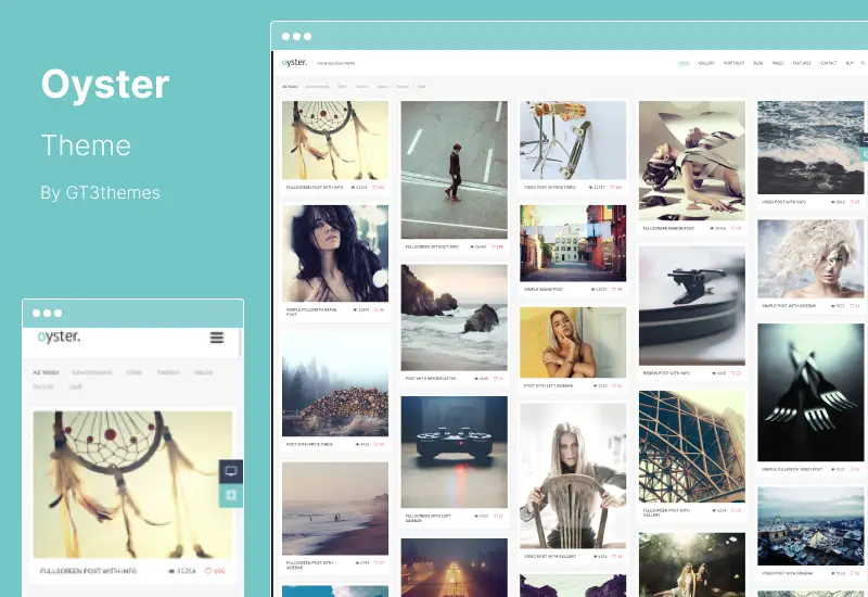 Tema Oyster - Tema WordPress pentru fotografie