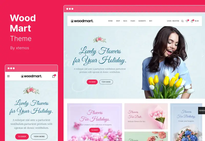 Tema WoodMart - Tema WooCommerce multiuso