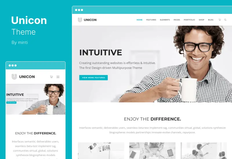 Thème Unicon – Thème WordPress polyvalent axé sur le design