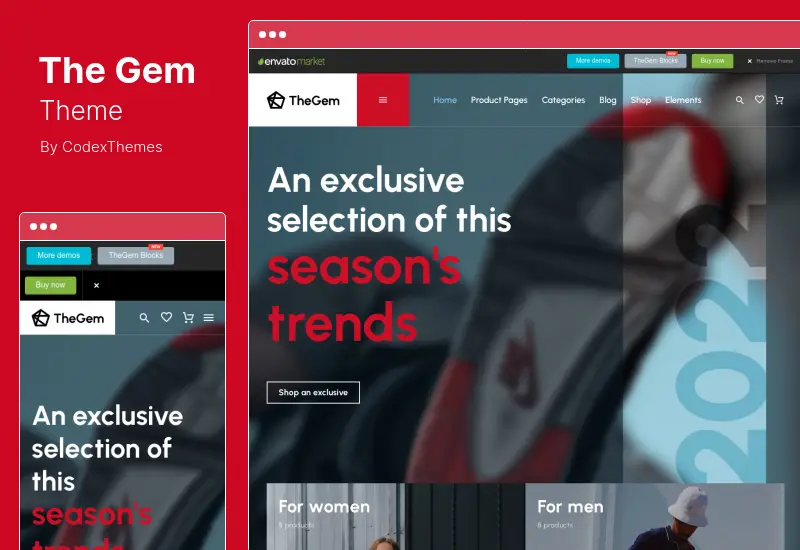 Tema TheGem - Tema WordPress creativo multiuso e WooCommerce