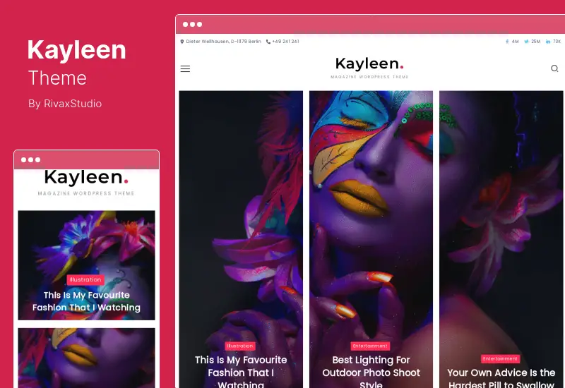 Kayleen Theme - Tema WordPress pentru blog și reviste