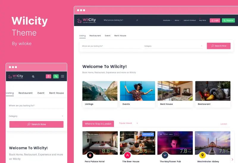 Tema Wilcity - Tema WordPress pentru listarea directorului