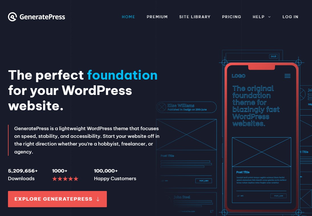 GeneratePress - 轻量级 WordPress 主题