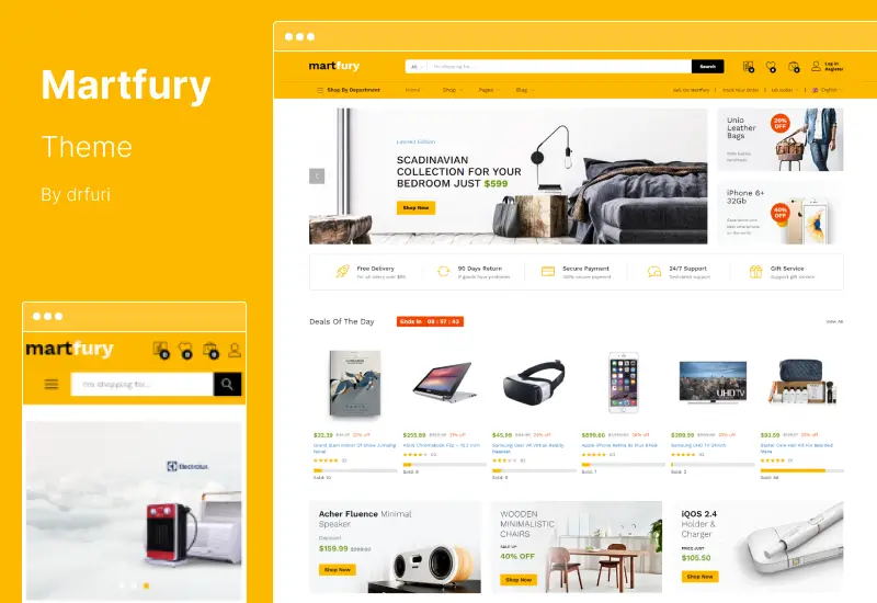 Martfury 主题 - WooCommerce Marketplace WordPress 主题