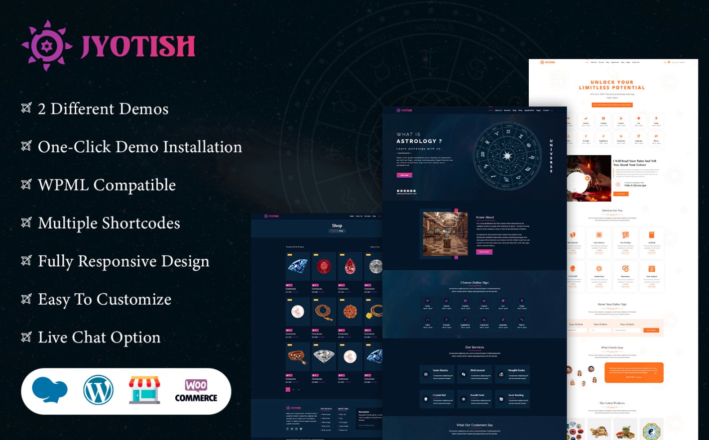 Jyotish – WordPress-Theme mit AI Content Generator