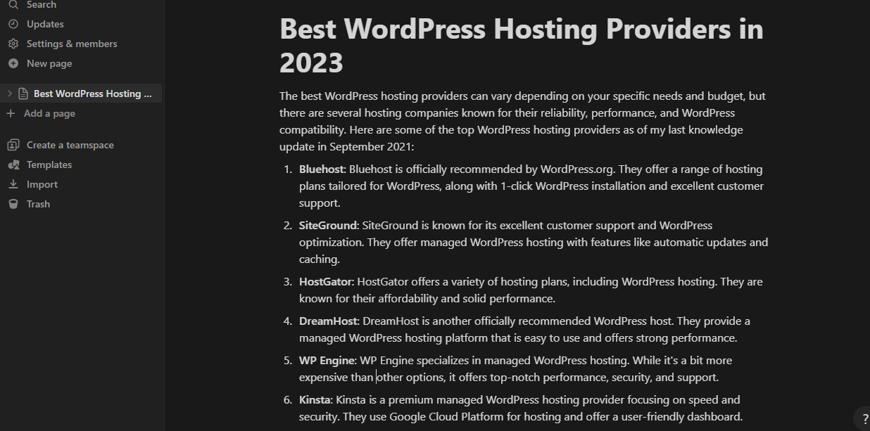 contenuto aggiornato - nozione di WordPress