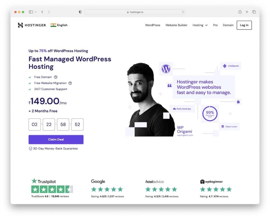 Hoster WordPress-Hosting in Indien