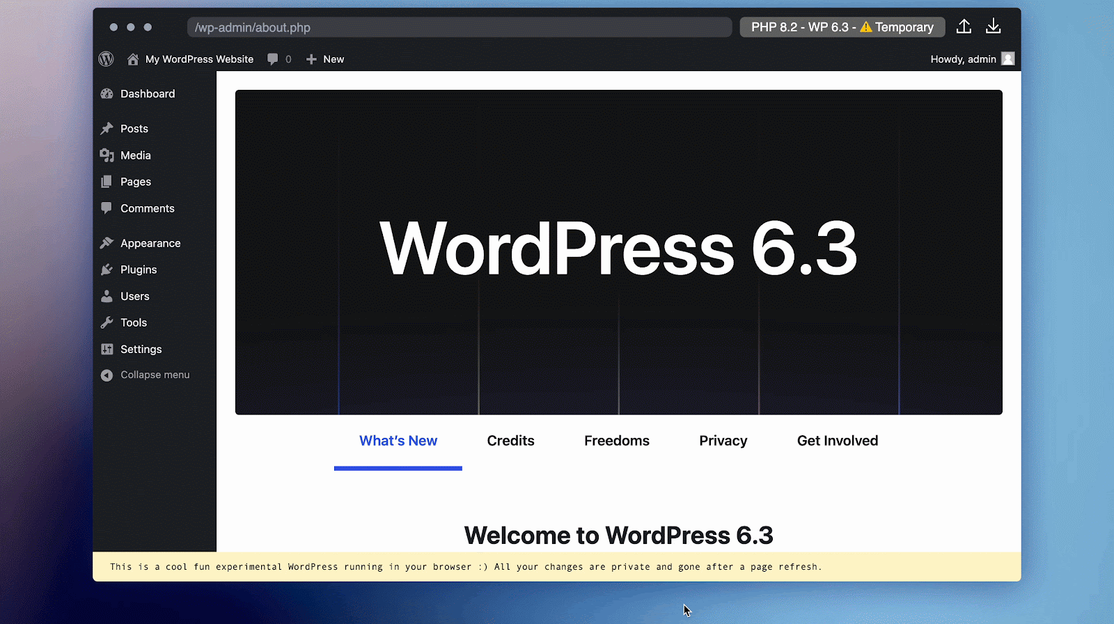 WordPress Playground: