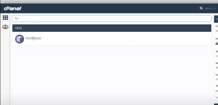 cpanel-파일-관리자