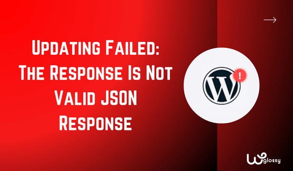 การอัปเดตล้มเหลวการตอบกลับไม่ใช่การตอบกลับ JSON ที่ถูกต้อง