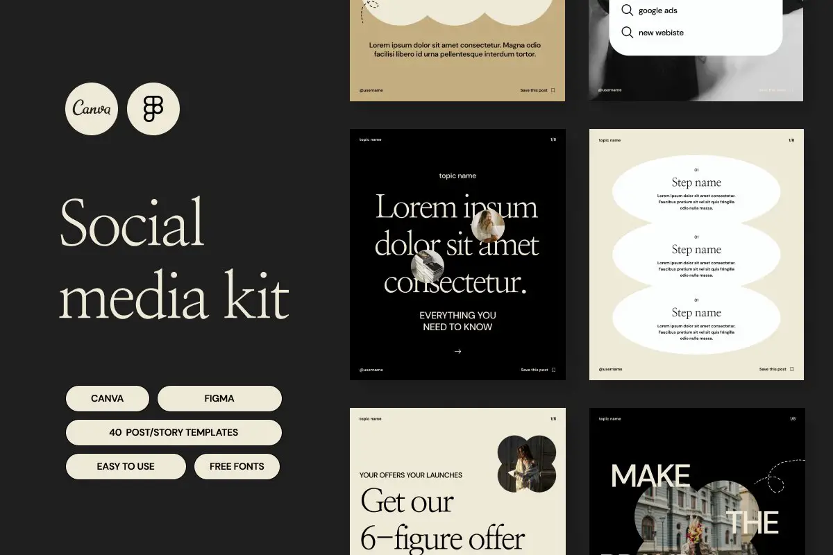 Social-Media-Kit Aria -