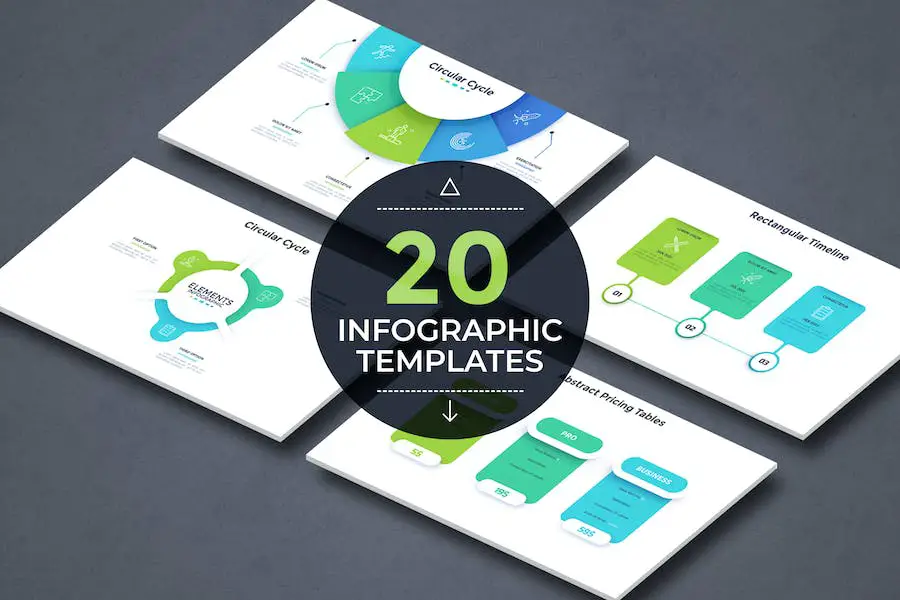 20 modelos de infográfico v.13 -