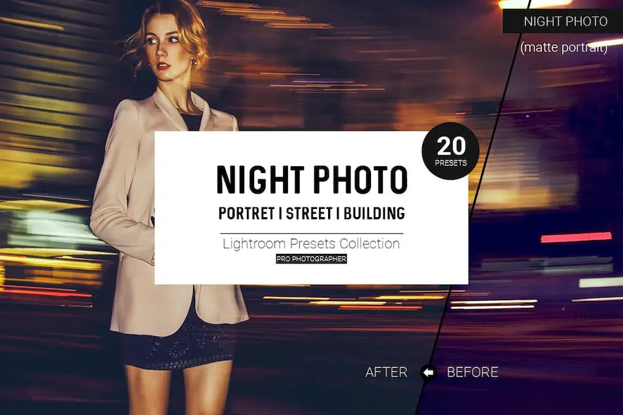 Fotografii de noapte Lightroom Presetari -