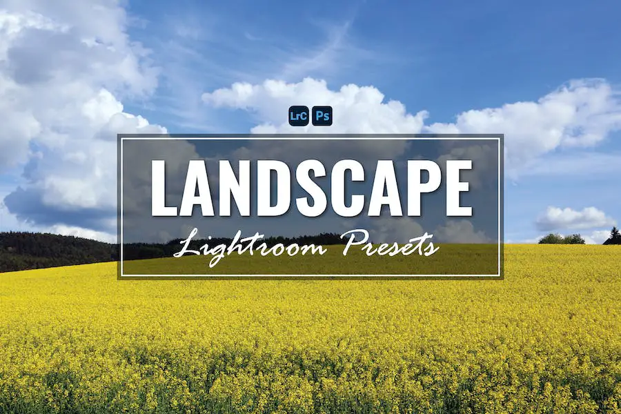 Landschafts-Lightroom-Voreinstellungen -