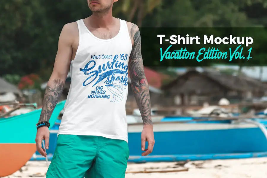 T-shirt Mockup Vacation Edition vol. 1-