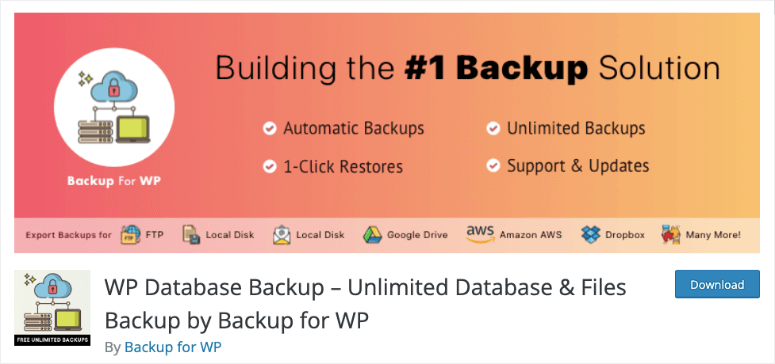 WP-Datenbank-Backup-Plugin