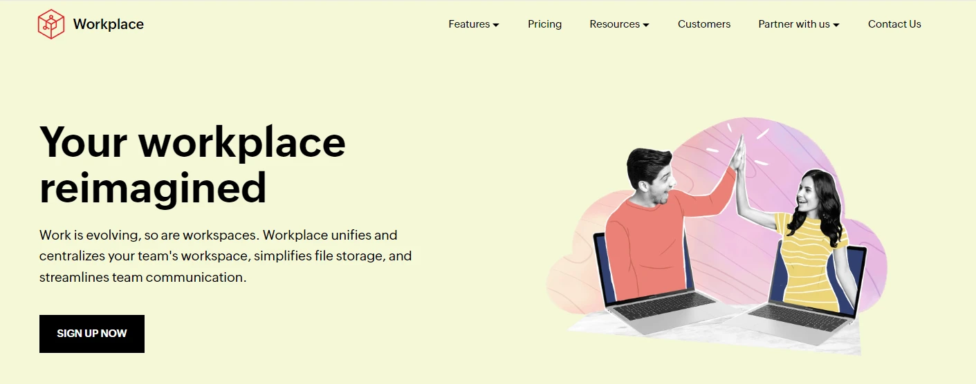 Home page di Zoho Workplace.