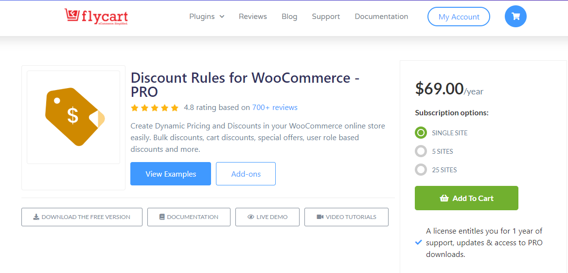 กฎส่วนลดสำหรับ WooCommerce- ปลั๊กอินคูปอง WordPress ที่ดีที่สุด