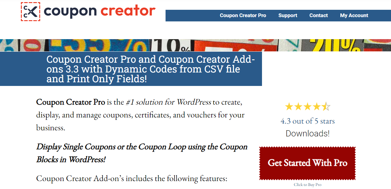 Coupon Creator — лучшие плагины купонов для WordPress