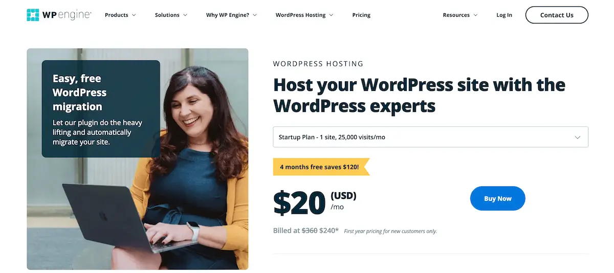 Hospedagem WordPress gerenciada pelo WP Engine