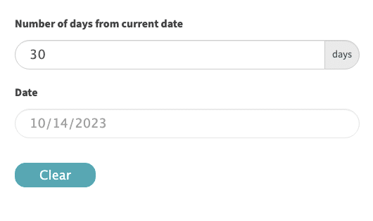 Méthode de base pour créer une calculatrice « Quelle est la date dans 30 jours »