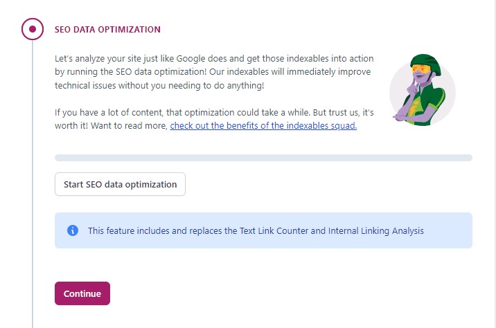 Asistente de configuración de Yoast: optimización de datos SEO