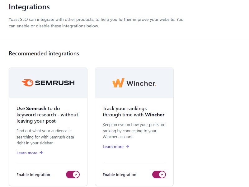 Yoast-Integration