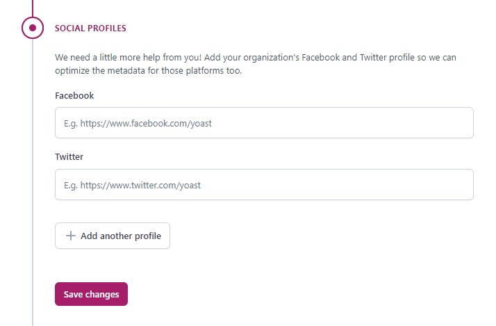 Agregue perfiles de redes sociales a Yoast SEO