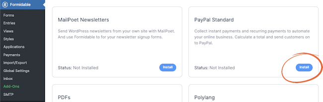 Installa il plugin PayPal WordPress per i pagamenti ricorrenti