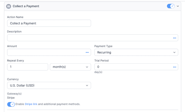 ตัวเลือกการชำระเงินที่เกิดขึ้นประจำของ WordPress สำหรับแบบฟอร์ม