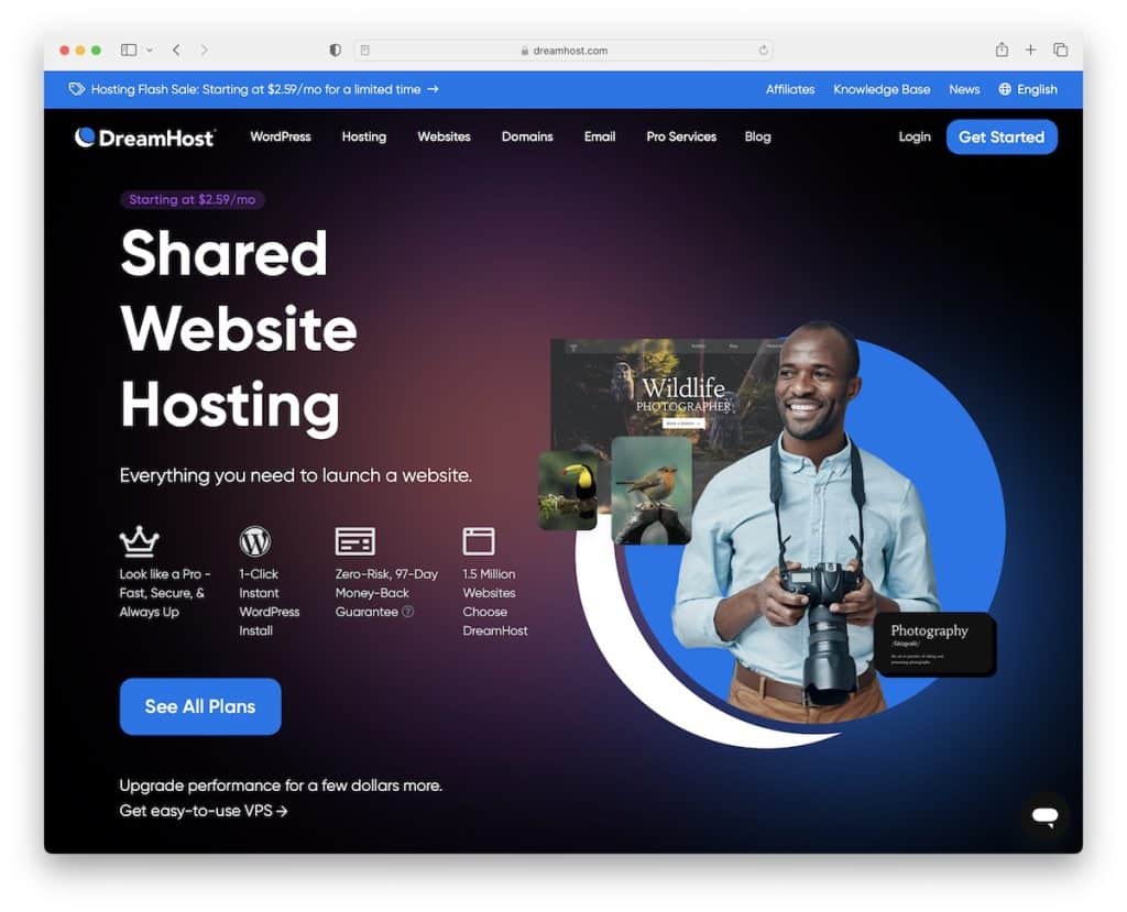 PHP-хостинг Dreamhost