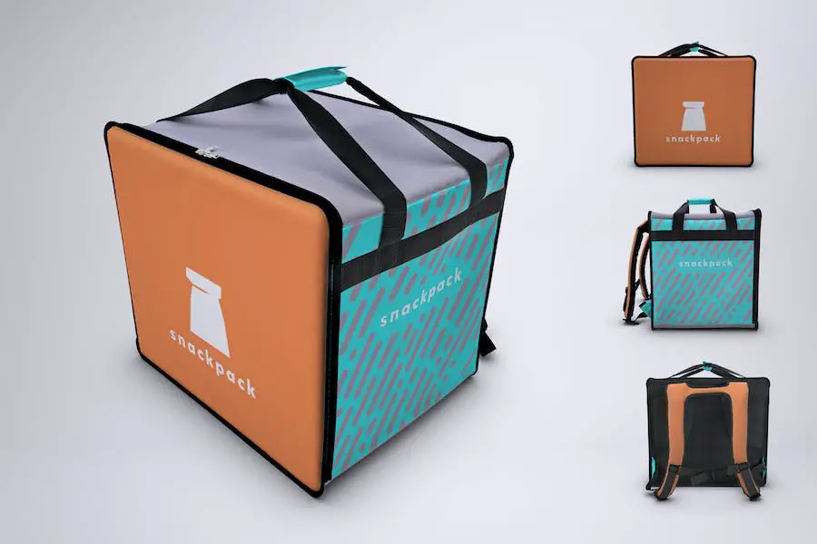 Mock-Up Ransel Pengiriman Makanan -