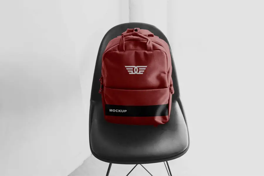 ฟรี Backpack Mockup (PSD) -