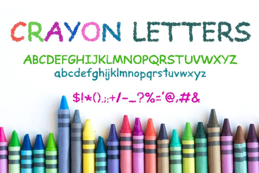 Letras de crayón