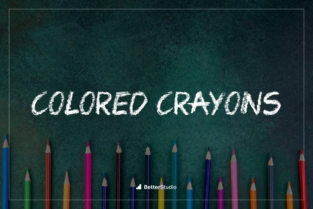 Crayones de colores -