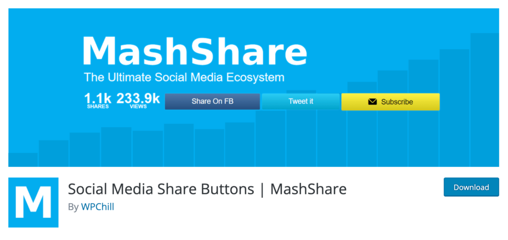 Tombol Bagikan Media Sosial MashShare