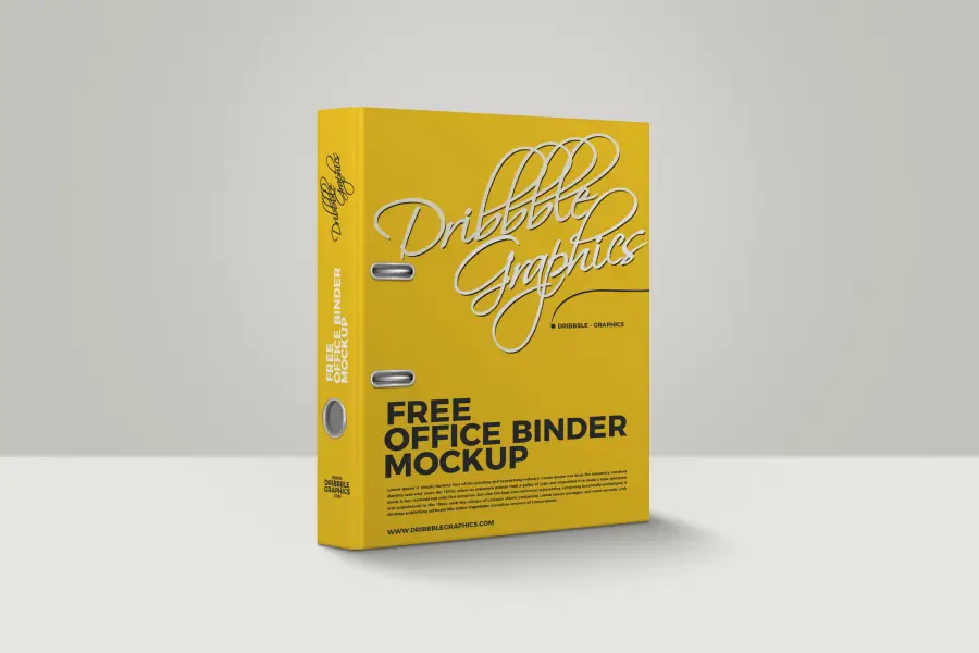 ฟรี Office Binder Mockup -