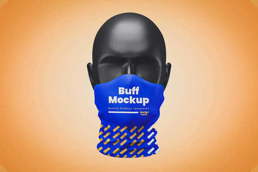 Buff-Mockup-Vorlage –