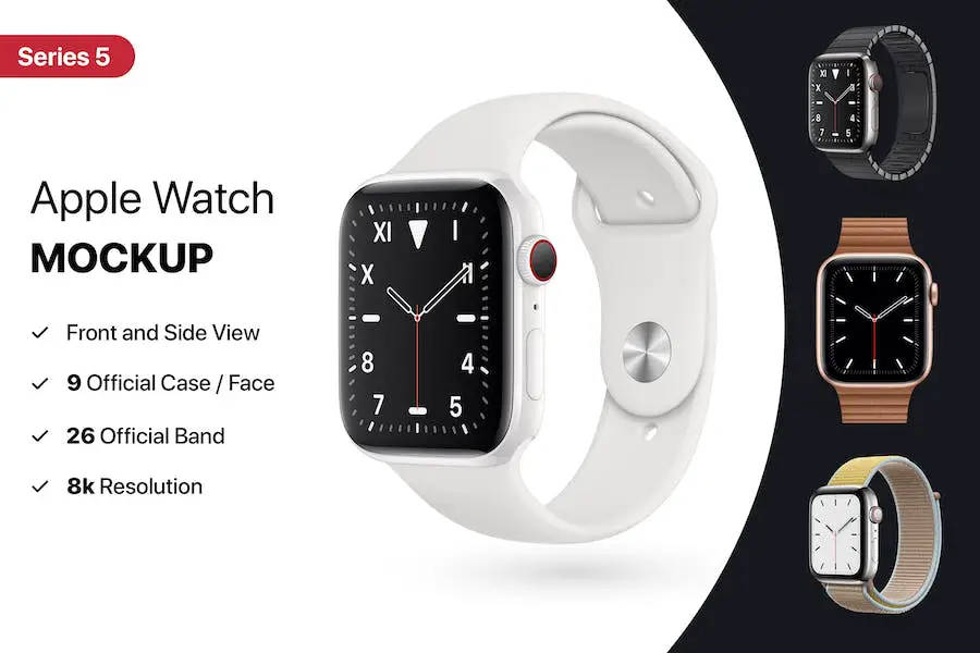 Maqueta de Apple Watch Serie 5 -