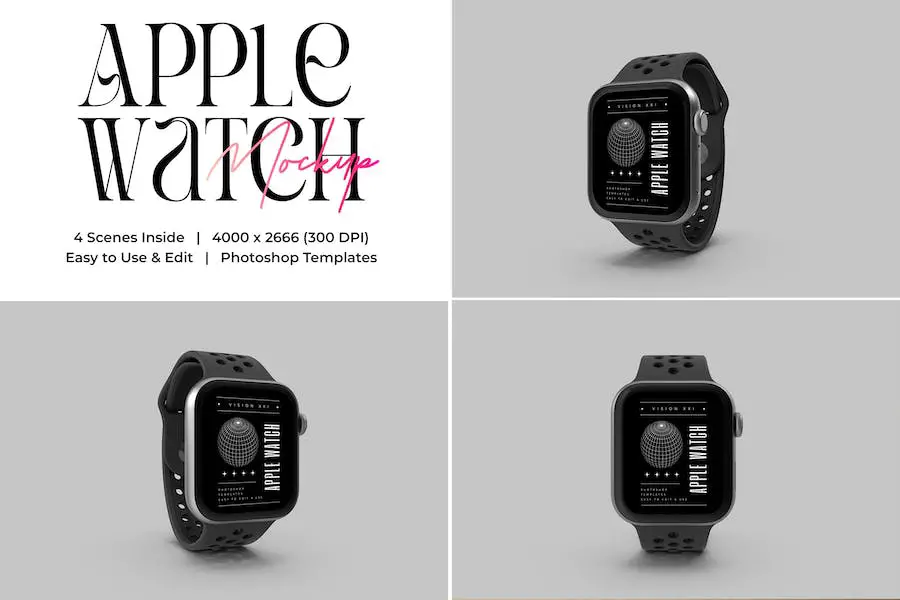 Apple Watch のモックアップ -