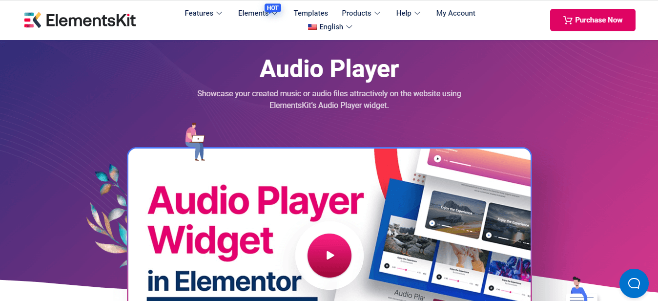 ElementsKit, l'un des meilleurs plugins de lecteur audio WordPress