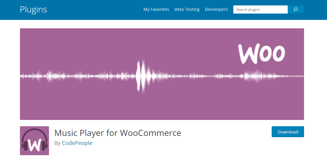 WooCommerce 音樂播放器