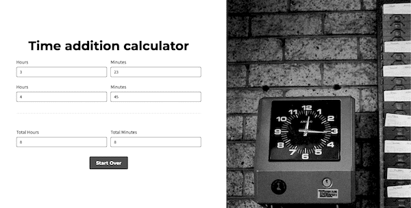 Adăugați un exemplu de calculator de timp realizat cu Formidable Forms