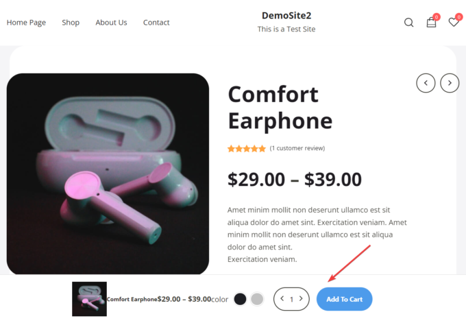 Tombol tambahkan ke troli di halaman produk WooCommerce