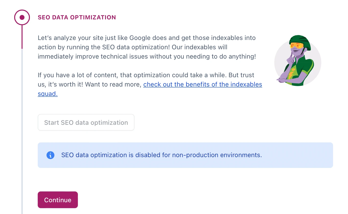 Configurați optimizarea datelor SEO Yoast.