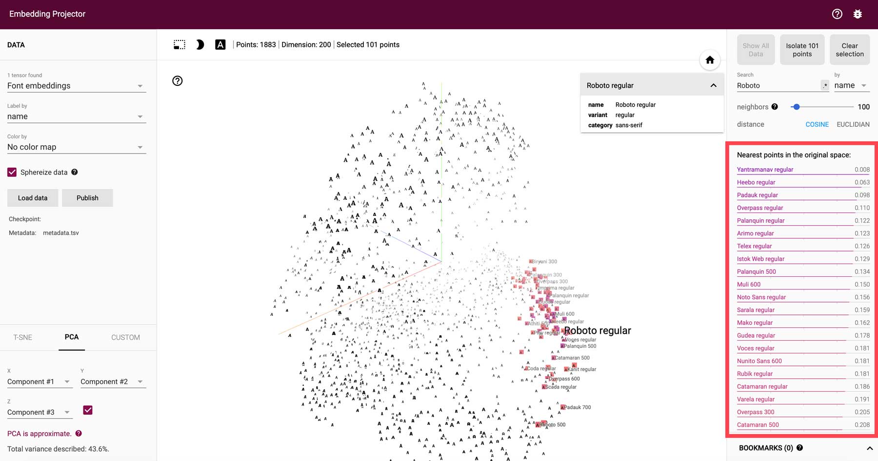 Instrument de design web AI Font Joy