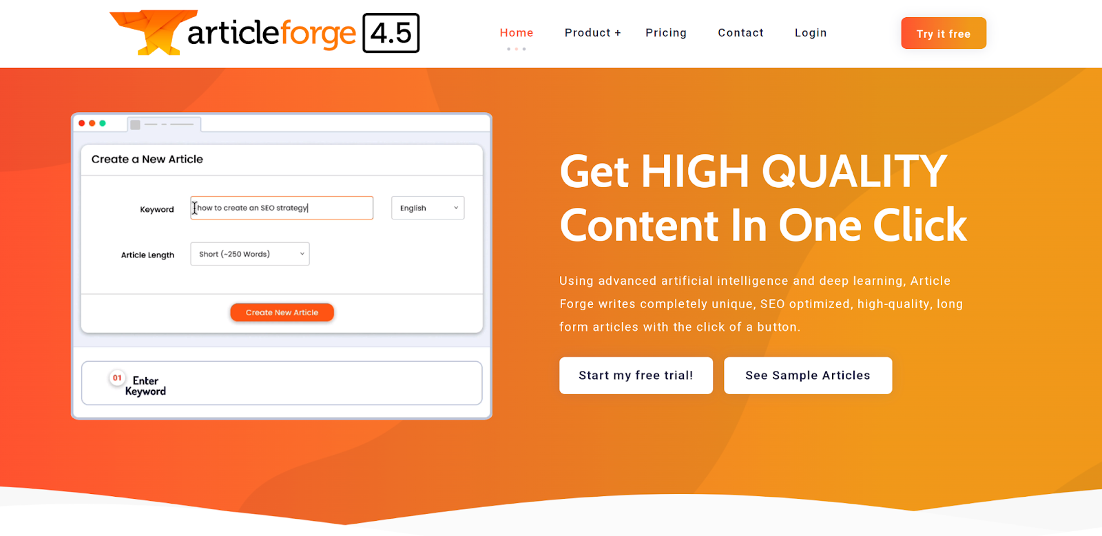 Домашняя страница статьи Forge