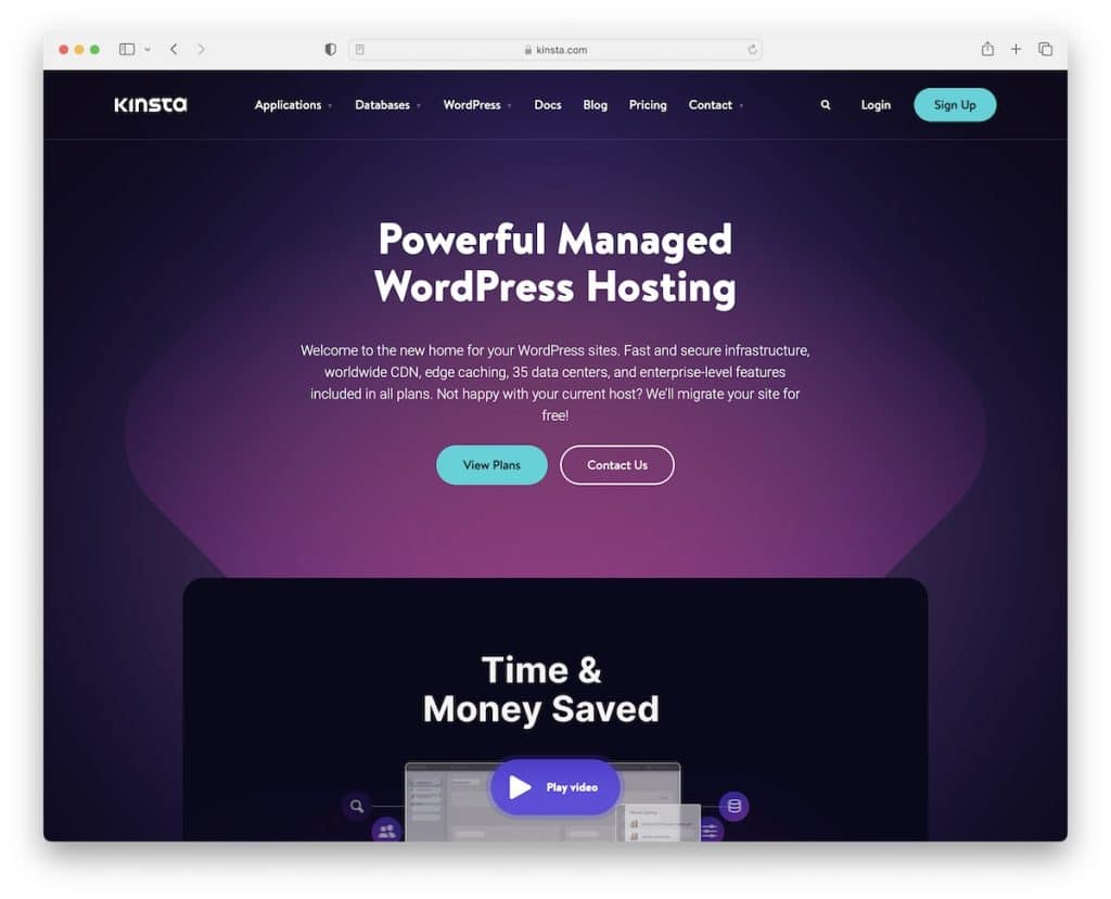 kinsta mysqlデータベースホスティングプロバイダー